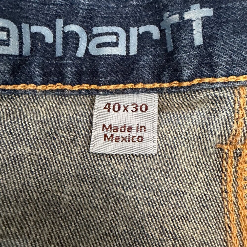 Carhartt Jeans Rugged Flex Relaxed Fit Blue - Men's 40x30 - Picture 7 of 10